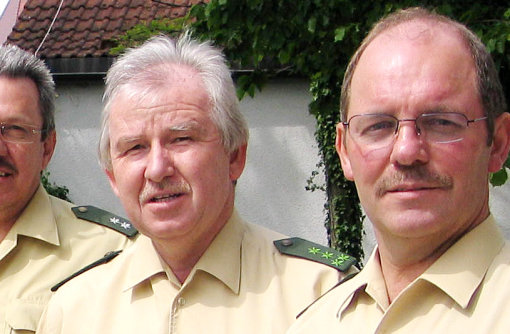 ... Günter Stadler und Postenleiter Norbert Kuttruff. Foto: Limberger-Andris