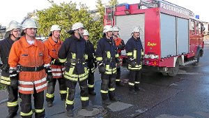 Feuerwehrkameraden haben Gold fest im Fadenkreuz