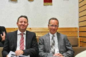 Elmar Nothhelfer (links) und Hans-Jürgen Birk standen für die Activ-Group im Gemeinderat Rede und Antwort. Foto: Lück