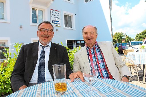 Der neugewählte Rotary-Präsident Gerhard Gaiser (links) mit Karlheinz Becker, der für die Öffentlichkeitsarbeit im Club verantwortlich ist. Foto: Pohl Foto: Schwarzwälder-Bote