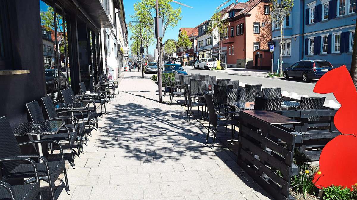 Außengastronomie in Balingen: Gastronom in der Bahnhofstraße versteht Klagen nicht