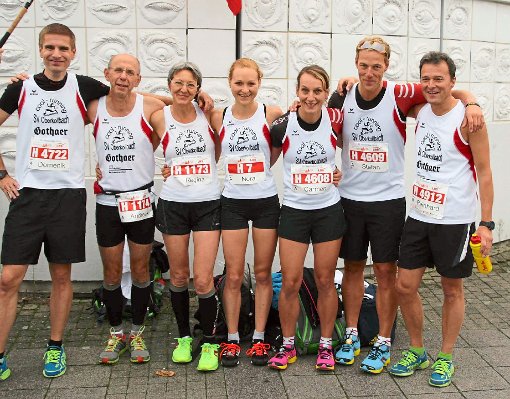 Im Team sind sie stark: Beim Baden-Marathon in Karlsruhe konnten die Oberkollbacher  überzeugen. Foto: Schwarzwälder-Bote