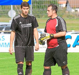 Tobias Blank (links) und und Andreas Essig trainierten den SV Bad Liebenzell bislang im Gespann.   Foto: Kraushaar Foto: Schwarzwälder-Bote