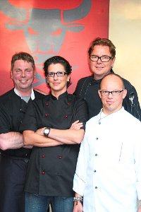 Das Küchenteam (von links):  Torsten Pinow, Stefanie Romeikat, Frank Erhardt und Frank Jude-Wiesinger  Foto: Frank’s Diner Foto: Schwarzwälder-Bote