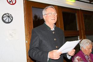 Positive Nachrichten hatte Vorsitzender Walter Buschbacher zu verkünden. Foto: Schwarzwälder-Bote