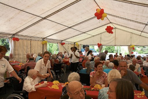 Der Palmenhof feierte ein Sommerfest mit rund 150 Gästen, Heimbewohnern und deren Angehörigen. Foto: Palmenhof Foto: Schwarzwälder-Bote
