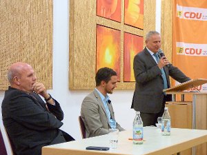 Thomas Blenke war einer der Redner beim Neujahrsempfang der CDU  Ebhausen. Foto: Trommer Foto: Schwarzwälder-Bote