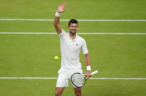 Novak Djokovic steht im Finale von Wimbledon. Foto: dpa/Kirsty Wigglesworth