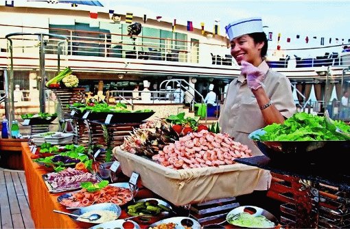 Leckeres Essen wird auf einem Kreuzfahrtschiff erwartet. Mitarbeiter mit Gastronomie-Erfahrung sind gesucht. Foto: Neumeier