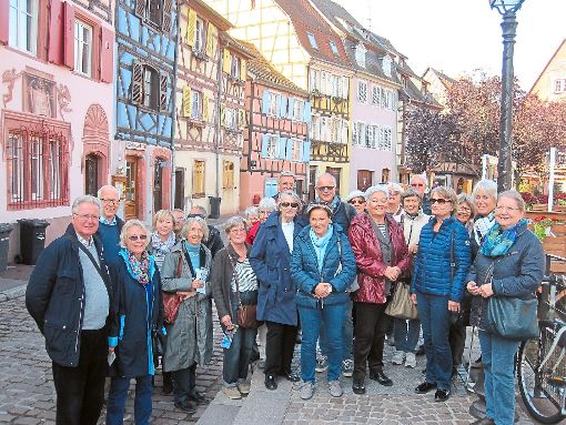 Die Reisegruppe des Nagolder Heimatgeschichtsvereins in der Altstadt von Colmar. Foto: Albiez Foto: Schwarzwälder-Bote