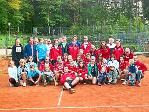 Fast 40 Mitglieder beteiligten sich am Kleinfeldmixturnier. Foto: Tennisgemeinschaft Foto: Schwarzwälder-Bote