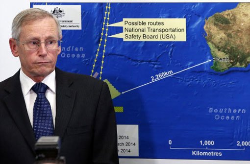 Satellitenbilder zeigen ein Objekt von 24 Meter Länge südwestlich von Australien. Ist es die verschwundene Boeing? Foto: dpa