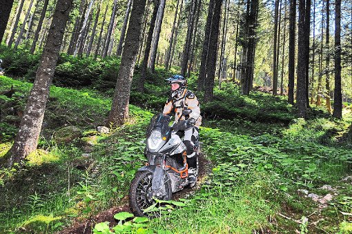 Umstritten sind die geführten Motorradtouren durch den Wald. Der Gemeinderat stimmte für eine Fortsetzung des Touristik-Angebotes.   Foto: Touratech Foto: Schwarzwälder-Bote