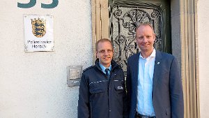 Der Horber Revierleiter Markus Mast (links) informierte  den Landtagsabgeordneten  Timm Kern. Foto: Schwarzwälder-Bote
