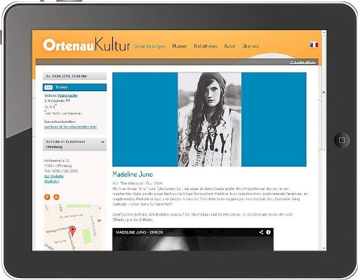 Online unter www.ortenaukultur.de gibt es viele Tipps rund ums Weggehen im Landkreis. Jetzt ist die Internetseite auch auf mobilen Endgeräten abrufbar. Foto: Ortenau Kultur