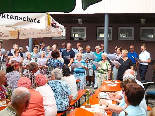 Auch der gemischte Chor sorgte für kurzweilige Unterhaltung.  Foto: Birgit Kirschenmann Foto: Schwarzwälder-Bote