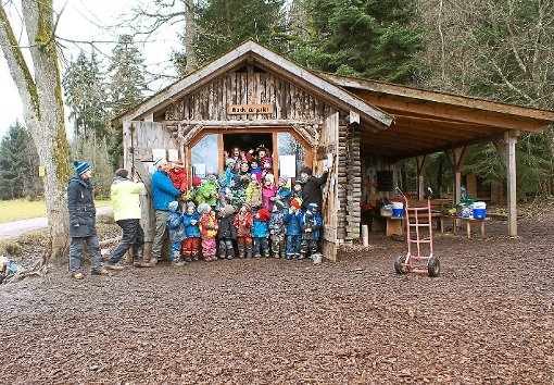 Die Bruchhütte des Waldkindergartens in Bad Liebenzell ist inzwischen in die Jahre gekommen. Deshalb wird  eine neue Schutzhütte errichtet. Die Bauarbeiten beginnen im Frühjahr. Foto: Verein Foto: Schwarzwälder-Bote