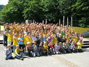 1055 Kilometer liefen die Schiltacher Grundscchüler beim Benefizlauf. Foto: Schule Foto: Schwarzwälder-Bote