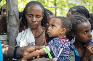 4,5 Millionen Bewohner der Provinz Tigray sind auf Nahrungsmittelhilfe aus dem Ausland angewiesen. Foto: dpa/Unicef/AP