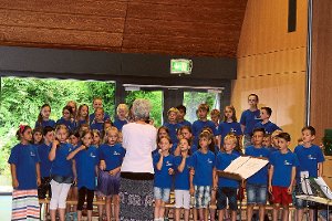 Die Musik-AG und der Chor begrüßten die künftigen Grundschüler. Foto: Faust Foto: Schwarzwälder-Bote