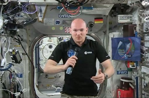 ISS-Astronaut Alexander Gerst Foto: NASA TV