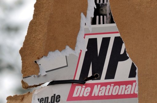 Die NPD verpasst den Einzug in den sächsischen Landtag knapp. Foto: dpa-Zentralbild