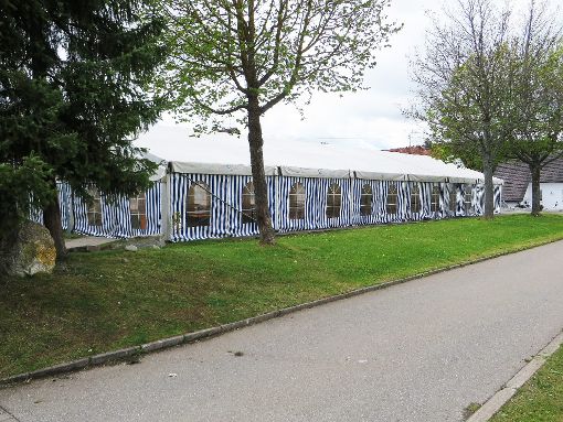 Der Musikverein Hartheim hat sich ein gebrauchtes Festzelt angeschafft. Foto: Kirschbaum Foto: Schwarzwälder-Bote