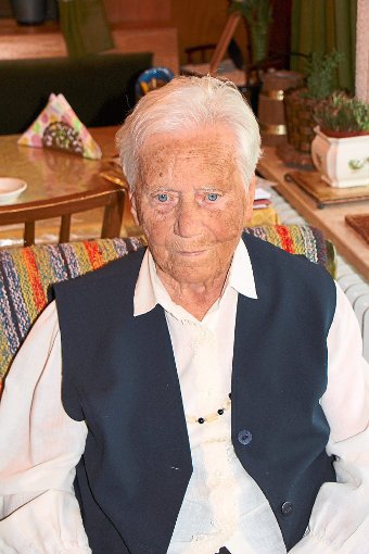 Frieda Schmid wurde am gestrigen  Dienstag 100 Jahre alt. Sie ist die älteste Einwohnerin der Gemeinde.  Foto: Weis Foto: Schwarzwälder-Bote