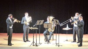 Das Blechbläser-Quintett Mestoso Brass erntete beim Benefizkonzert viel Beifall.  Foto: Müller Foto: Schwarzwälder-Bote