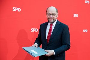 Martin Schulz soll bald Post aus dem Zollernalbkreis bekommen. Foto: Nietfeld Foto: Schwarzwälder-Bote