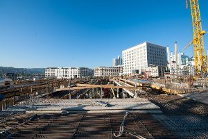 Wir fotografieren die Baustellen in Stuttgart regelmäßig: Dieses Mal haben wir uns die Fortschritte beim Milaneo im Europaviertel angesehen. Klicken Sie sich durch die Baustellenbilder.  Foto: www.7aktuell.de | Florian Gerlach