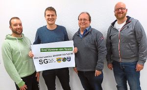 Das sind die Spielleiter der neuen Spielgemeinschaft (von links):  Andreas Meßmer, Roman Ellis,  Rolf Niggel und Timo Hafenmayr.   Foto: Hahn Foto: Schwarzwälder-Bote