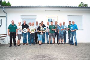 Die erfolgreichen Teilnehmer am    Albtreffschießen wurden jetzt in  Hörschwag geehrt. Foto: Schwarzwälder-Bote