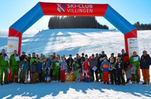 Die Organisatoren freuten sich über die tolle Resonanz bei der Stadtmeisterschaft Ski alpin Villingen-Schwenningen, die an den Schneebergliften in Waldau austragen wurde. Foto: Ski-Club Villingen