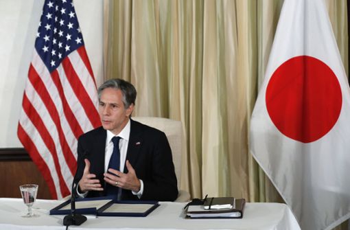US-Außenminister Blinken war vor dem Treffen mit China in Japan zu Besuch. Foto: dpa/Kim Kyung-Hoon