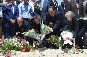 Innenminister Thomas de Maizière mit Amtskollegen in Sousse Foto: dpa