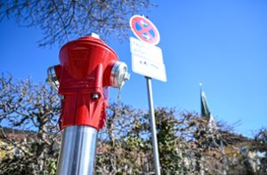 Der Mann hatte sich an einem Hydranten bedient. (Symbolbild) Foto: dpa/Felix Kästle
