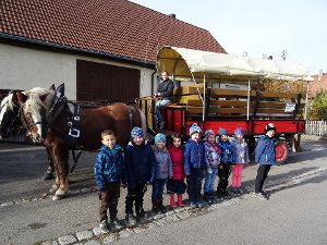 Es war wieder eine tolle Exkursion für die Kinder vom Katholischen Kindergarten St. Raphael in Schwenningen.   Foto: Koch Foto: Schwarzwälder-Bote