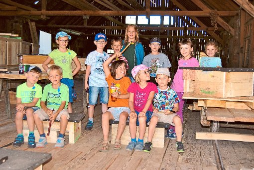 Die Kinder erlebten einen   ereignisreichen, spannenden und praxisbezogenen Ferienprogrammtag beim Naturschutzverein in Niedereschach.   Foto: Bantle Foto: Schwarzwälder-Bote