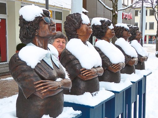 Schnee in Balingen. Darüber hat  sich auch Gertrud Halder gefreut – wenn auch nur eine kurze Zeit.  Foto: Halder