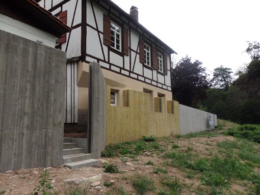 Fast fertig: die Bauarbeiten zum Hochwasserschutz im Gerberviertel.  Fotos: Fritsche Foto: Schwarzwälder-Bote
