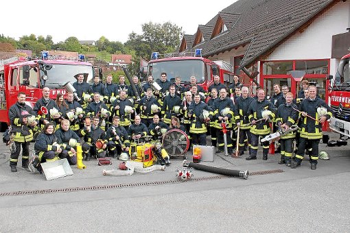 Die Feuerwehr Haiterbach ist bereit für Einsätze – aber auch für das große Jubiläumsfest Anfang Juli. Foto: Rothfuß