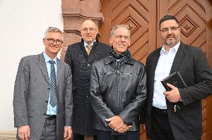 Engagieren sich für leprakranke Menschen: Johannes Schäfer, Werner Gann, Geoff Warne und Richard Autenrieth. Foto: Bausch