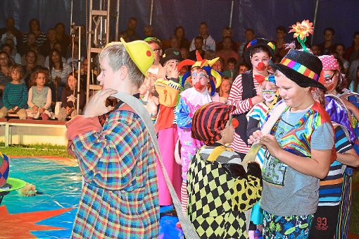 Akrobatik, Clowns und vieles mehr gab es bei den vier Vorstellungen des Zirkusprojektes zu sehen. Drei Schulen waren beteiligt aus Dauchingen, Niedereschach und Deißlingen. Foto: Bantle Foto: Schwarzwälder-Bote