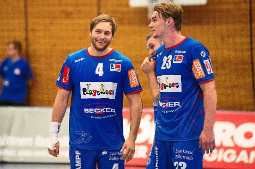 Hatten gut lachen: Christoph Foth (links) und Valentin Spohn.  Foto: Eibner