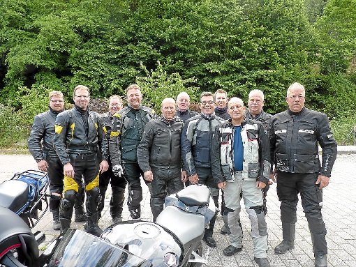 Die Gruppe Collin & Schulten mit Jörg Eßing (fünfter von rechts) hatte ihren Spaß in Wolfach. Foto: Jehle