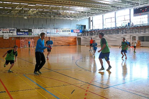 Viel Spaß gab es beim Handballturnier.  Foto: Merk Foto: Schwarzwälder-Bote