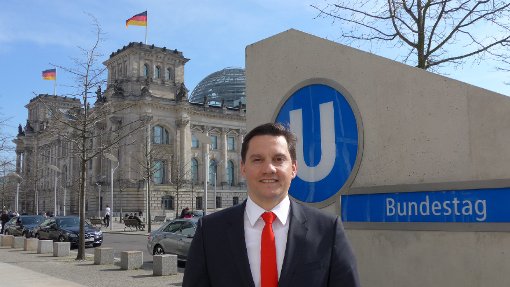 Johannes Fechner (SPD) hat sich in seiner neuen Tätigkeit als Bundestagsabgeordneter in Berlin  gut eingefunden.  Foto: Abgeordnetenbüro Fechner