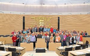 Eine große Gruppe aus Starzach besichtigte den Landtag in Stuttgart. Fotos: Landtag Foto: Schwarzwälder-Bote