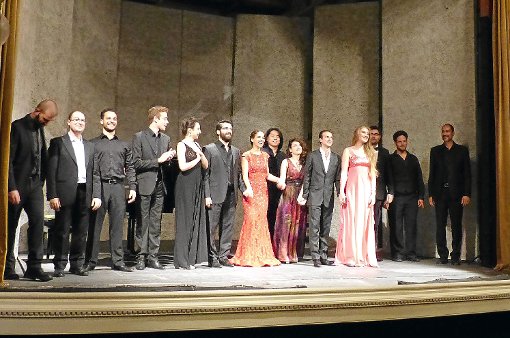 Junge Sängerinnen und Sänger mit wunderbaren Stimmen waren beim Konzert Operszenen im Rahmen des Festivals Rossini in Wildbad im Kurtheater zu hören.  Foto: Bechtle Foto: Schwarzwälder-Bote